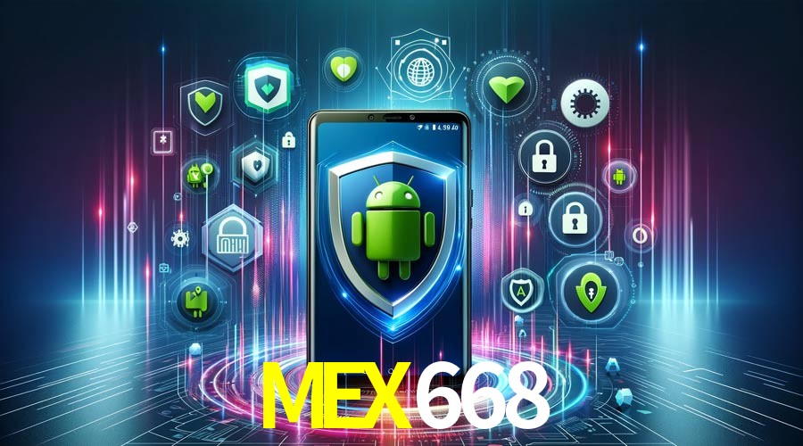 Una escena digital vívida inspirada en casino con MEX668 mostrado prominentemente, luces brillantes, fichas, cartas y acentos dorados.